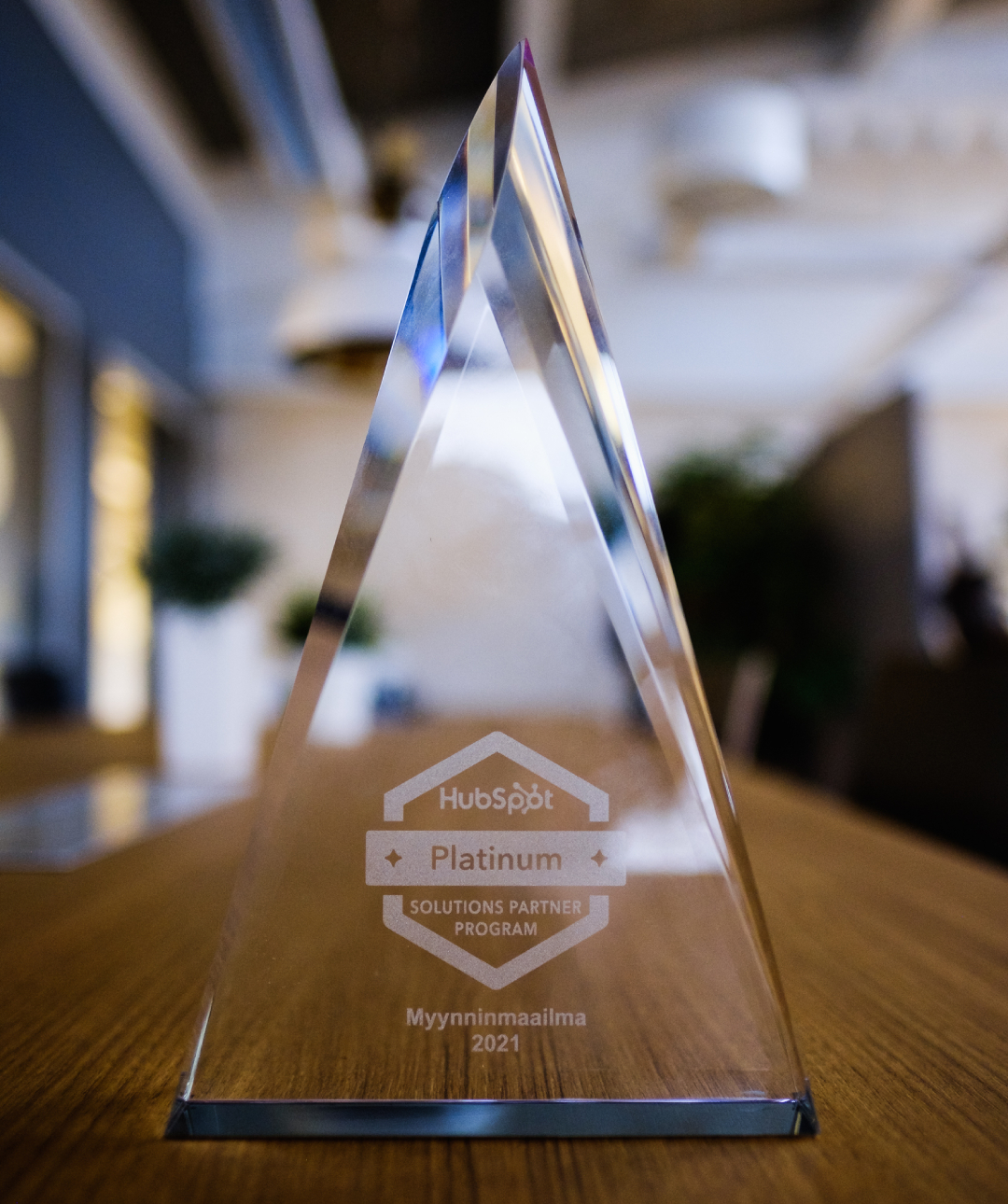 hubspot platinatason partneri palkinto